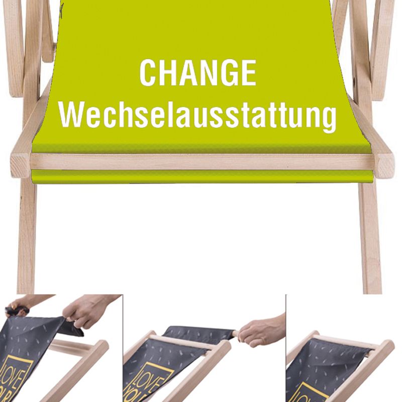 Liegestuhl Deckchair, Change Wechselausstattung